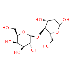 2-DEOXY-4-O-BETA-D-GALACTOPYRANOSYL-D-ARABINO-HEXOSE结构式
