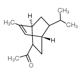 1-[5(或6)-甲基-7(或8)-(1-甲乙基)二环[2.2.2.]辛-5-烯-2基]乙酮结构式