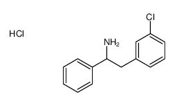 2-(3-chlorophenyl)-1-phenylethanamine,hydrochloride结构式