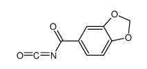benzo[d][1,3]dioxole-5-carbonyl isocyanate Structure