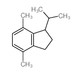 1H-Indene,2,3-dihydro-4,7-dimethyl-1-(1-methylethyl)- Structure
