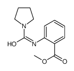 Benzoic acid, 2-[(1-pyrrolidinylcarbonyl)amino]-, methyl ester (9CI) Structure