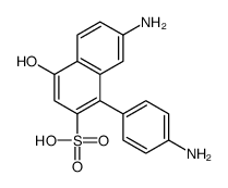 7-amino-(4-aminophenyl)-4-hydroxynaphthalene-2-sulphonic acid结构式