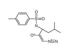 (Z,3S)-1-diazonio-5-methyl-3-[(4-methylphenyl)sulfonylamino]hex-1-en-2-olate结构式