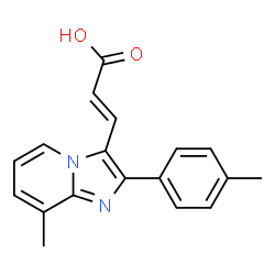 3-(8-METHYL-2-P-TOLYL-IMIDAZO[1,2-A]PYRIDIN-3-YL)-ACRYLIC ACID Structure