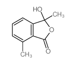 3-hydroxy-3,7-dimethyl-isobenzofuran-1-one结构式
