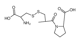 (2S)-1-[(2S)-3-[[(2R)-2-amino-2-carboxyethyl]disulfanyl]-2-methylpropanoyl]pyrrolidine-2-carboxylic acid Structure