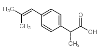 2-[4-(2-Methyl-propenyl)phenyl]propionic Acid Structure