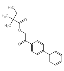 [2-oxo-2-(4-phenylphenyl)ethyl] 2,2-dimethylbutanoate结构式