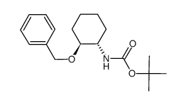 tert-butyl [(1S,2S)-2-(benzyloxy)cyclohexyl]carbamate结构式