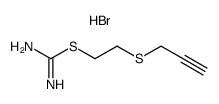 2-(prop-2-yn-1-ylthio)ethyl carbamimidothioate hydrobromide结构式