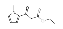 1-methyl-β-oxo-2-pyrrolpropionic acid ethyl ester Structure