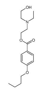 2-[ethyl(2-hydroxyethyl)amino]ethyl 4-butoxybenzoate Structure