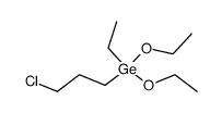 (3-chloropropyl)diethoxy(ethyl)germane Structure