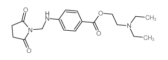 2-diethylaminoethyl 4-[(2,5-dioxopyrrolidin-1-yl)methylamino]benzoate结构式