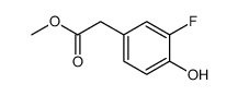 3-氟-4-羟基苯乙酸甲酯结构式