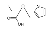 2-Thiopheneglycidicacid,alpha-ethyl-bta-methyl-(8CI) Structure