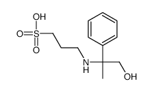 3-[(1-hydroxy-2-phenylpropan-2-yl)amino]propane-1-sulfonic acid Structure