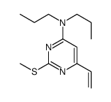 6-ethenyl-2-methylsulfanyl-N,N-dipropylpyrimidin-4-amine结构式