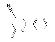 (E)-3-cyano-1-phenylallyl acetate结构式