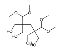 2,4-二(二甲氧基甲基)-2,4-二羟甲基-1,5-戊二醇结构式