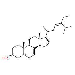 24-ethylcholesta-5,7,23-trien-3-ol Structure