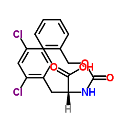 Cbz-2,4-Dichloro-D-Phenylalanine结构式
