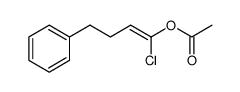 1-Buten-1-ol, 1-chloro-4-phenyl-, 1-acetate, (1Z) Structure