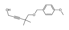 5-(4-methoxybenzyloxy)-4,4-dimethyl-2-pentyn-1-ol Structure