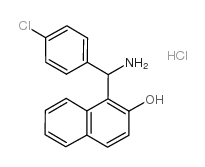 1-[AMINO-(4-CHLORO-PHENYL)-METHYL]-NAPHTHALEN-2-OL HYDROCHLORIDE结构式