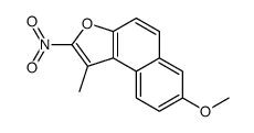 7-methoxy-1-methyl-2-nitronaphtho(2,1-b)furan Structure