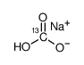 Bicarbonate-13C sodium structure