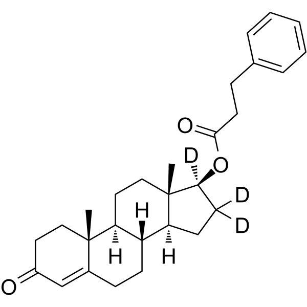 Androst-4-en-3-one-16,16,17-d3, 17-(1-oxo-3-phenylpropoxy)-, (17β)图片