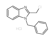 1-苄基-2-氯甲基-1H-苯并咪唑盐酸盐结构式