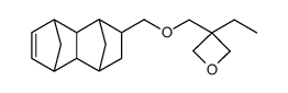 3-ethyl-3-(((1,2,3,4,4a,5,8,8a-octahydro-1,4:5,8-dimethanonaphthalen-2-yl)methoxy)methyl)oxetane结构式