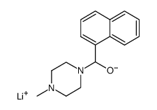 lithium (4-methylpiperazin-1-yl)(naphthalen-1-yl)methanolate Structure
