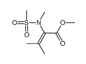 methyl 3-methyl-2-[methyl(methylsulfonyl)amino]but-2-enoate结构式