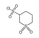 1,1-dioxothiacyclohexane-3-sulfonyl chloride Structure