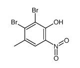 2,3-dibromo-4-methyl-6-nitrophenol结构式