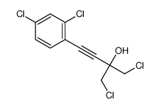 1-chloro-2-(chloromethyl)-4-(2,4-dichlorophenyl)but-3-yn-2-ol Structure