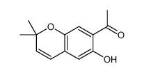 1-(6-hydroxy-2,2-dimethylchromen-7-yl)ethanone Structure