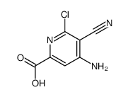 4-氨基-6-氯-5-氰基吡啶甲酸结构式