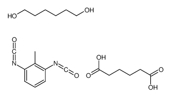 1,3-diisocyanato-2-methylbenzene,hexanedioic acid,hexane-1,6-diol Structure