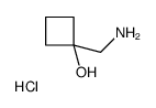1-(氨基甲基)-环丁醇盐酸盐结构式