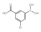 5-溴-3-羧基苯硼酸结构式
