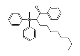 2-[methyl(diphenyl)silyl]-1-phenyldecan-1-one Structure