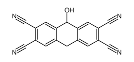 9-hydroxy-9,10-dihydroanthracene-2,3,6,7-tetracarbonitrile结构式