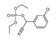 [(3-chlorophenyl)-cyanomethyl] diethyl phosphate结构式