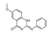 7-methoxy-1-oxido-N-phenyl-1,2,4-benzotriazin-1-ium-3-amine结构式