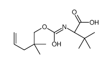 (2S)-2-(2,2-dimethylpent-4-enoxycarbonylamino)-3,3-dimethylbutanoic acid Structure